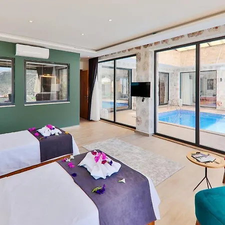 İslamlar 2 Bedroom Secluded With Private Pool Hot Tub Kalkan